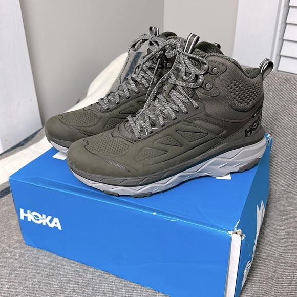 Hoka One One Shoes - Hoka One One Challenger Gray Running Hiking Shoes High Tops Sz 10 Med (B, M) NWT